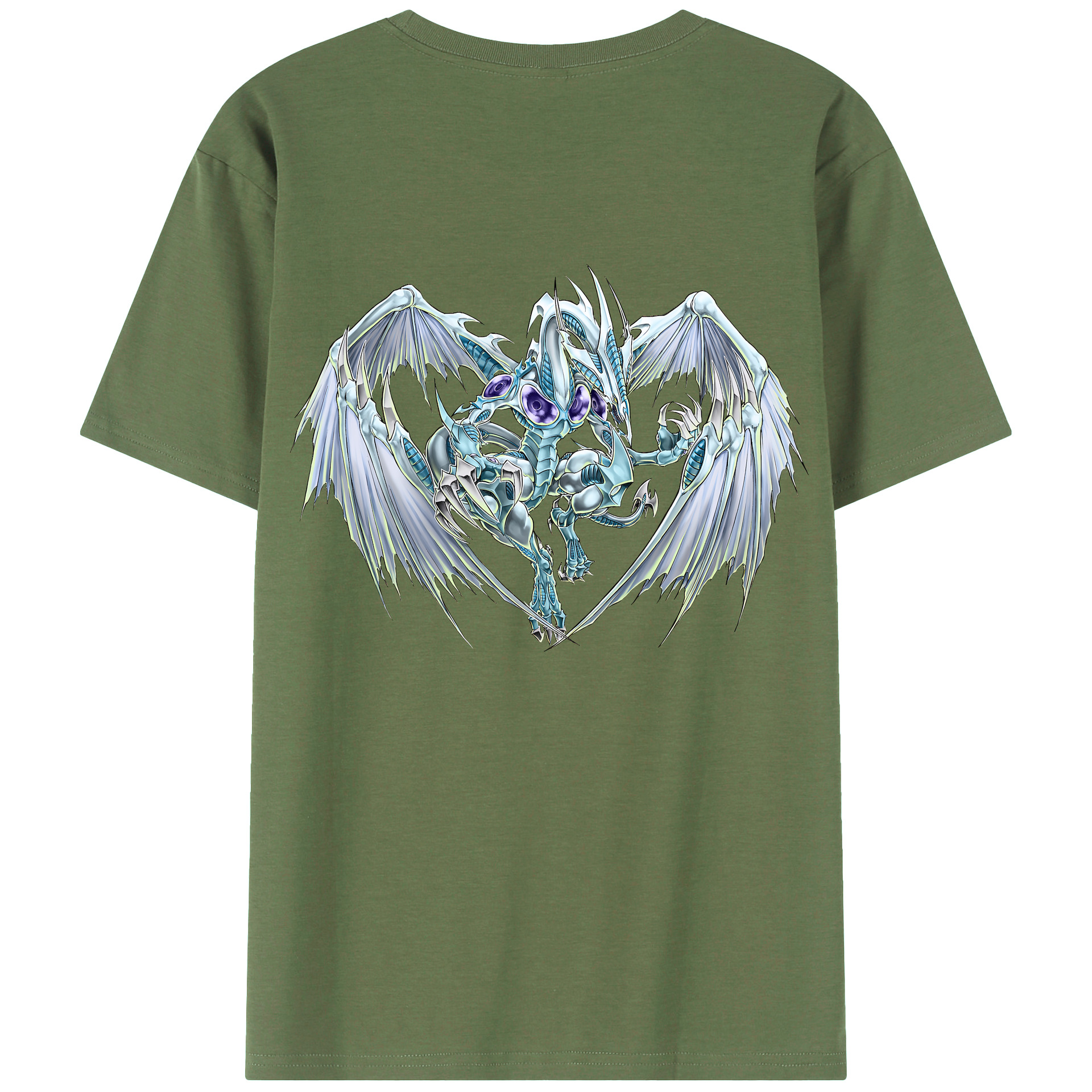 （画像用） 遊☆戯☆王 Yu-Gi-Oh! 綿100％ メンズ半袖Tシャツ（バックプリント） 通気性